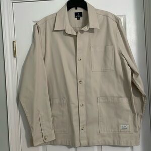 NWOT Ben Sherman Men’s Cream Canvas Chore Coat Men’s XL